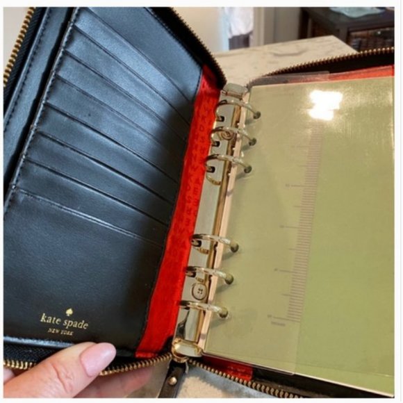 Kate Spade Black and White Polka Dot Planner - Picture 6 of 9